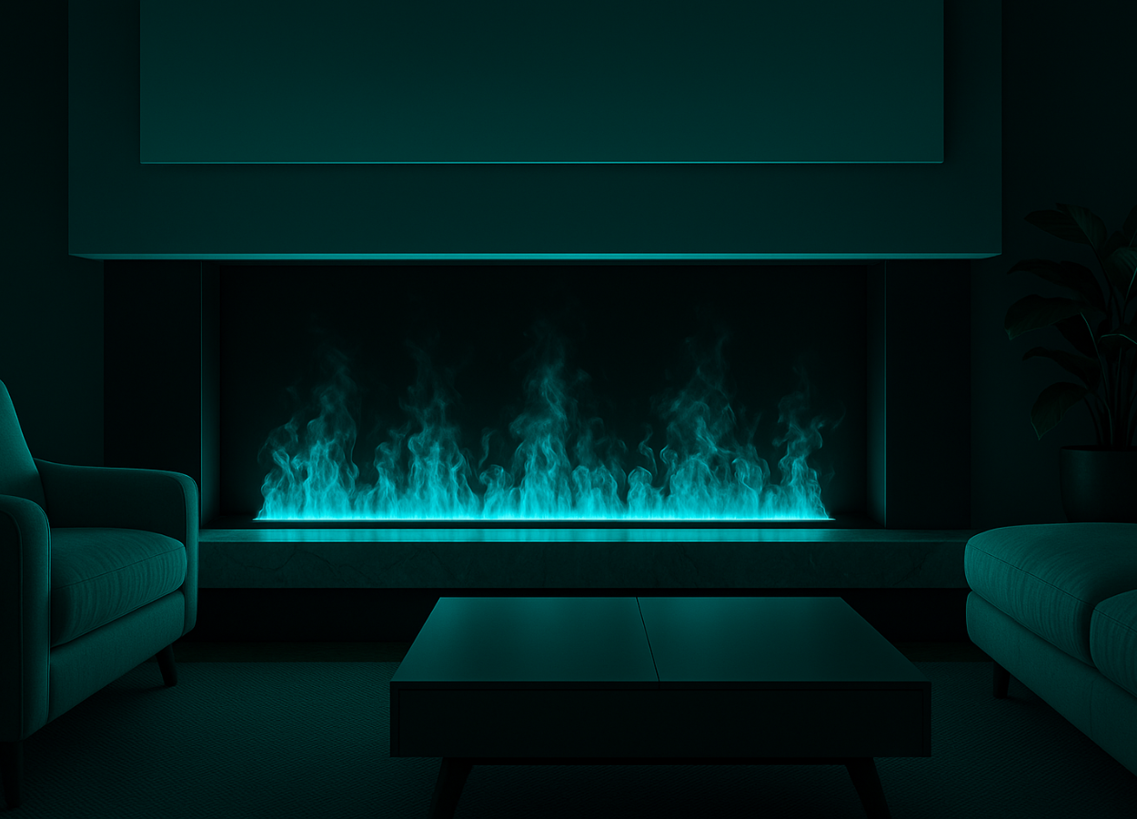 humidificador efecto llama celeste